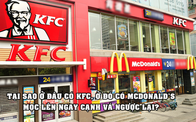 “Location game” – trò cân não lý giải tại sao ở đâu có KFC, ở đó có McDonald’s mọc lên ngay cạnh và ngược lại