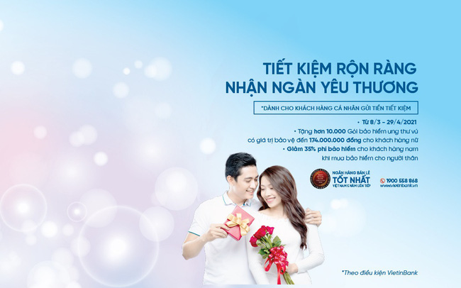 “Tiết kiệm rộn ràng – Nhận ngàn yêu thương” cùng bảo hiểm VietinBank