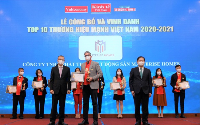 Masterise Homes được vinh danh Top 10 Thương hiệu mạnh Việt Nam 2021