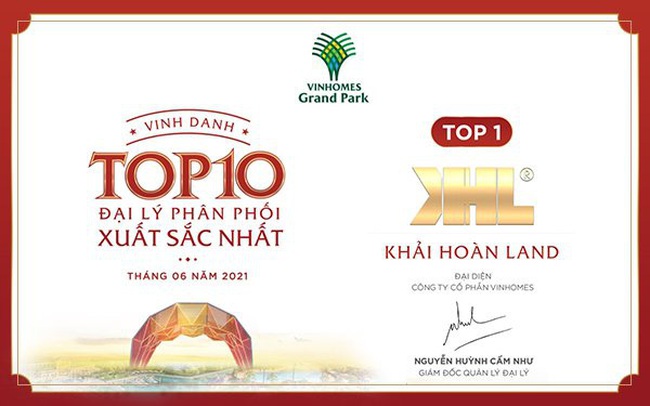 Khải Hoàn Land giữ vững vị thế nhà phân phối top đầu các dự án Vinhomes, Vinpearl