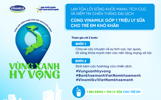 1 triệu ly sữa cho 10.000 trẻ em khó khăn trong đại dịch – Vinamilk kêu gọi sự tham gia của cộng đồng