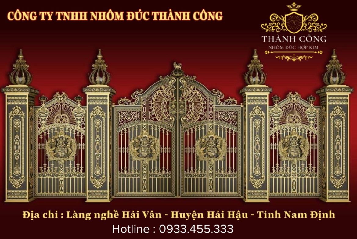 Công ty TNHH nhôm đúc Thành Công chuyên cung cấp sản phẩm: Cổng, cửa , ban công, hàng rào… nhôm đúc Uy Tín Chất Lượng